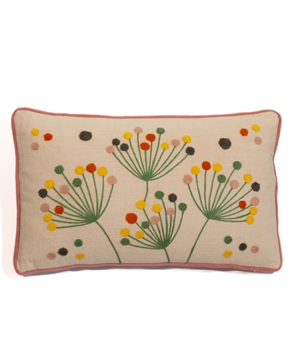 [P0015023] Kissen WIESENBLUMEN creme 30x50cm