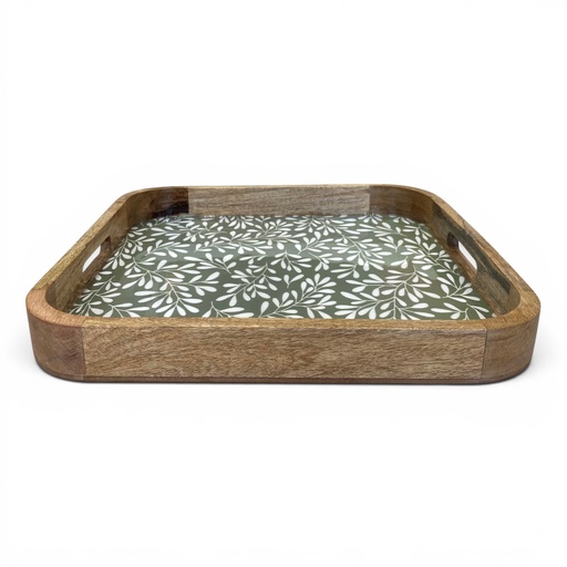 [P0015159] Tablett GRÜN-WEIß 41x41cm