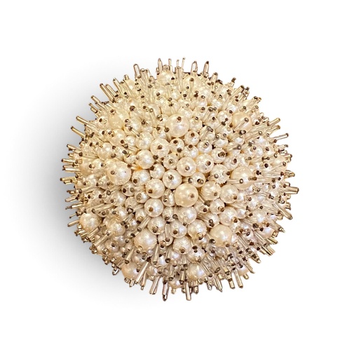 [P0015276] Kugel KONFETTI 13cm silber